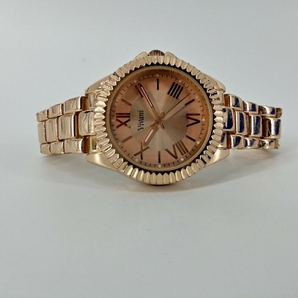 Vivani Accutime Watch Corp Women Wristwatch Metal Bracelet - Picture 2 of 10